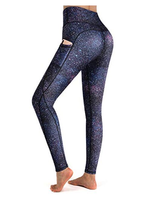 G4Free High Waist Yoga Pants with Pockets Leggings for Women Tummy Control Yoga Tights Running Workout Pants Pockets