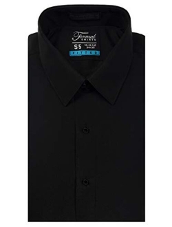 Luxe Microfiber Mens Fitted Dress Shirt, Tuxedo Shirt