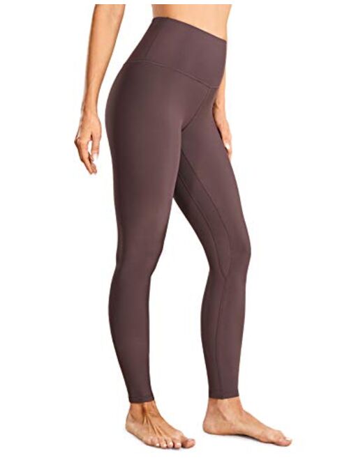 CRZ YOGA Fleece Lined Winter Warm Full Length High Waist Tummy Control Compression Leggings Yoga Pants Workout Tight -28 Inches