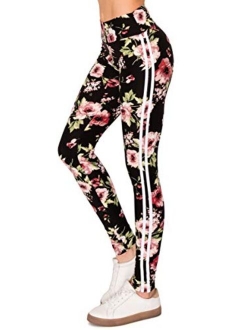 ALWAYS High Waist Compression Yoga Leggings - Print Premium Soft Stretch Workout Pants