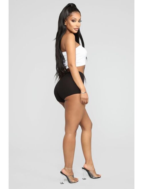 Plain Jane Mini Shorts - Black