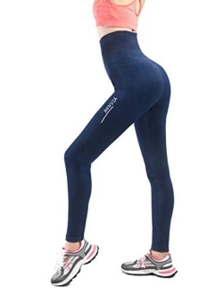 Annvia High Waist Compression Leggings with Tummy Control, Yoga Pants Perfect for Workout and Everyday