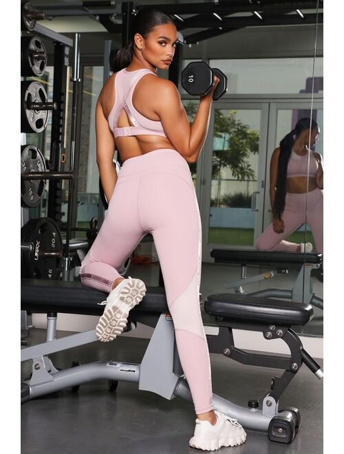 Show It Off Active Legging In Sculpt Tech - Blush