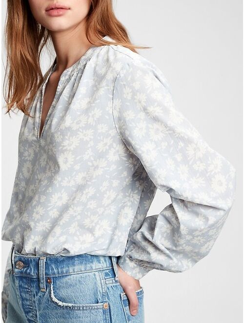 GAP Shirred Popover Top