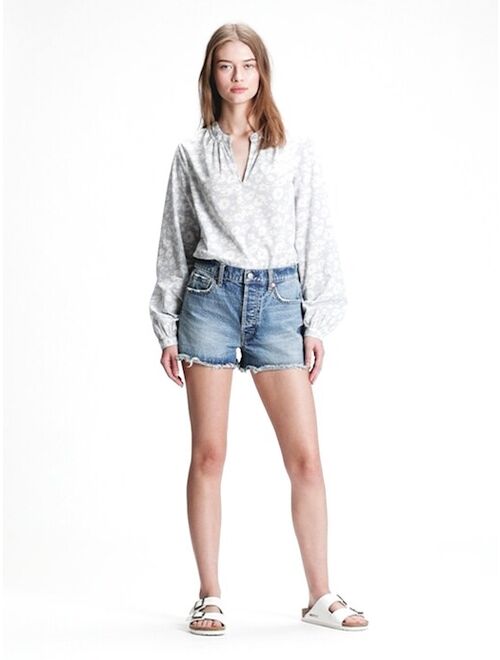 GAP Shirred Popover Top