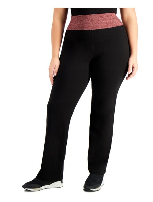 Ideology Plus Size Flex Stretch Active Yoga Pants, Created for Macy's