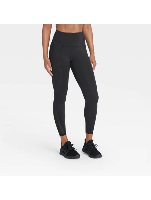 Women's Sculpted Linear High-Waisted 7/8 Leggings 25" - All in Motion