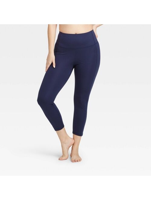 Women's Contour Power Waist High-Waisted 7/8 Leggings 24" - All in Motion