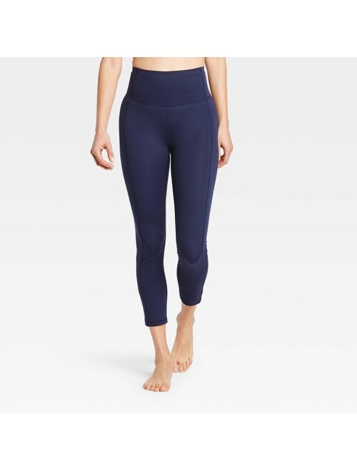 Women's Contour Power Waist High-Waisted 7/8 Leggings 24" - All in Motion