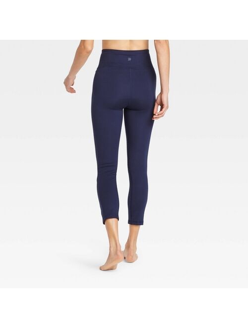 Women's Contour Power Waist High-Waisted 7/8 Leggings 24" - All in Motion