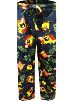 Underboss Men's SpongeBob and Patrick Christmas Fun Silky Fleece Lounge Pants