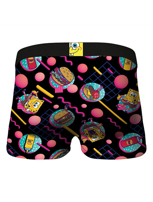 Crazy Boxer | SpongeBob SquarePants Black & Pink Burgers Three-Pair Boxer Brief Pack - Men