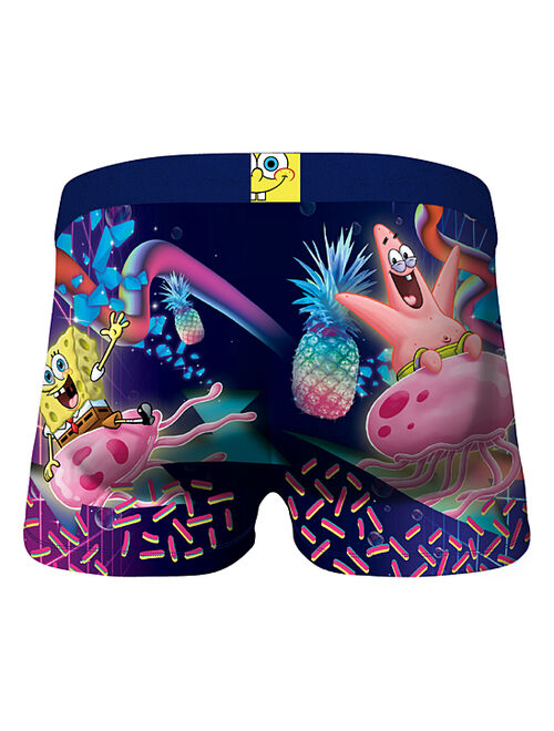 Crazy Boxer | SpongeBob SquarePants Black & Pink Burgers Three-Pair Boxer Brief Pack - Men