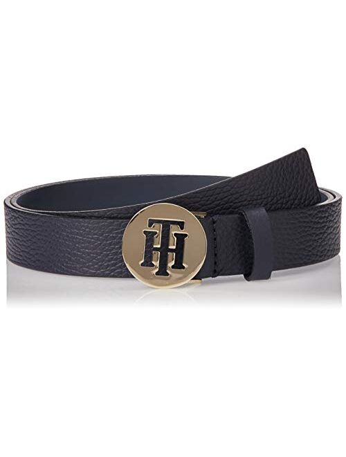 Tommy Hilfiger Round Womens Leather Belt 90 Sky Captain