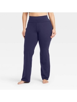 Women's Contour Curvy High-Waisted Straight Leg Pants with Power Waist - All in Motion