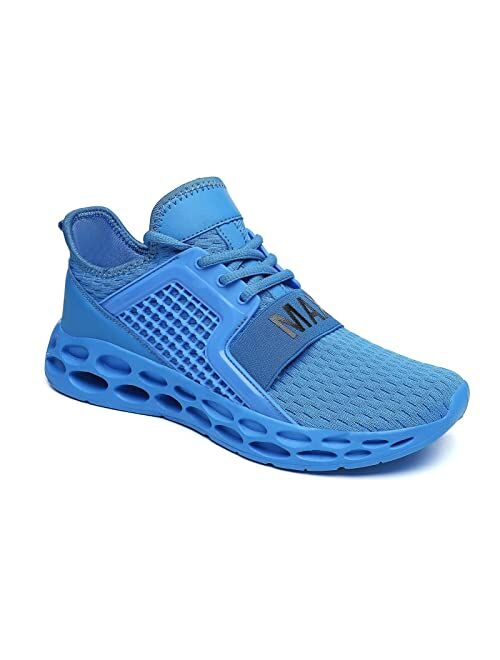 GSLMOLN Mens Breathable Tennis Sport Shoes for Workout Walking Outdoor Blade Slip on Casual Fashion Sneakers