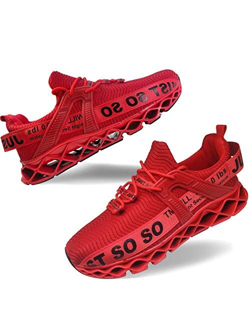 Mens Running Athletic Blade Non Slip Breathable Walking Tennis Shoes Sports Gym Casual Fashion Sneakers Main