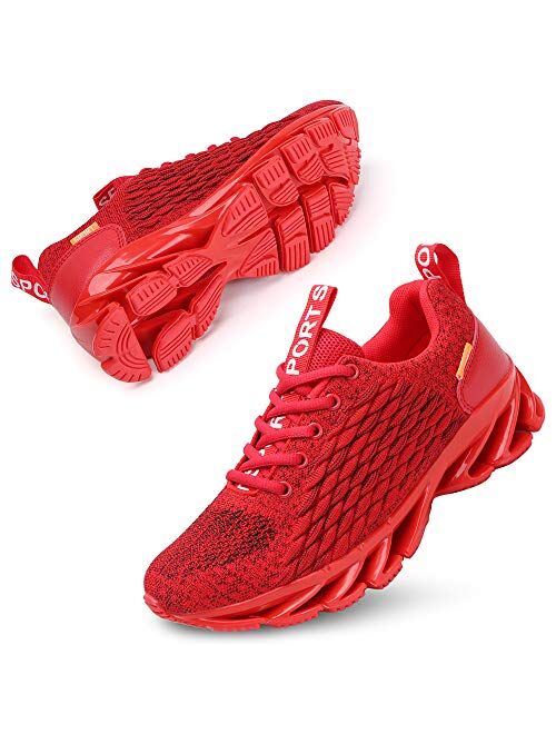 TSIODFO Men Sport Running Sneakers Athletic Walking Tennis Shoes