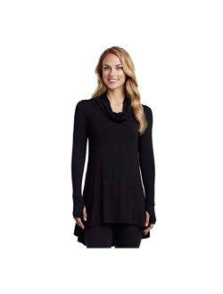 Women's Softwear with Stretch Long Sleeve Cowl Tunic Top