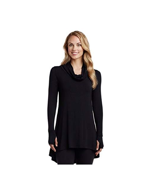 Cuddl Duds Women's Softwear with Stretch Long Sleeve Cowl Tunic Top