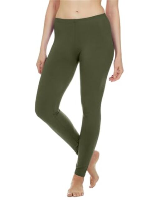 Thermajane Womens Thermal Underwear Bottoms Fleece Lined Winter Leggings Long Johns Pants for Women