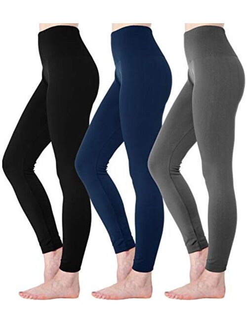 Diravo Fleece Lined Leggings Womens Fashion High Waist Tummy Control Leggings for Women Winter Warm