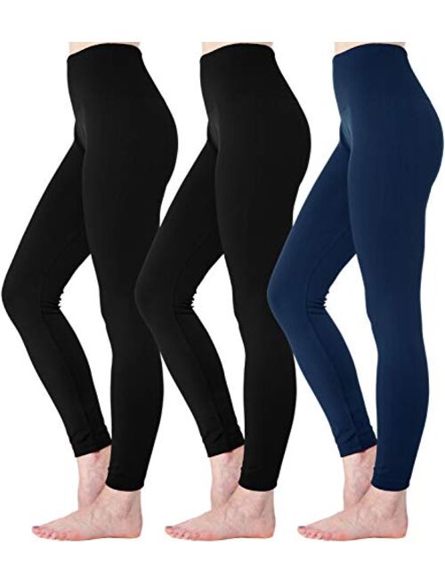 Diravo Fleece Lined Leggings Womens Fashion High Waist Tummy Control Leggings for Women Winter Warm