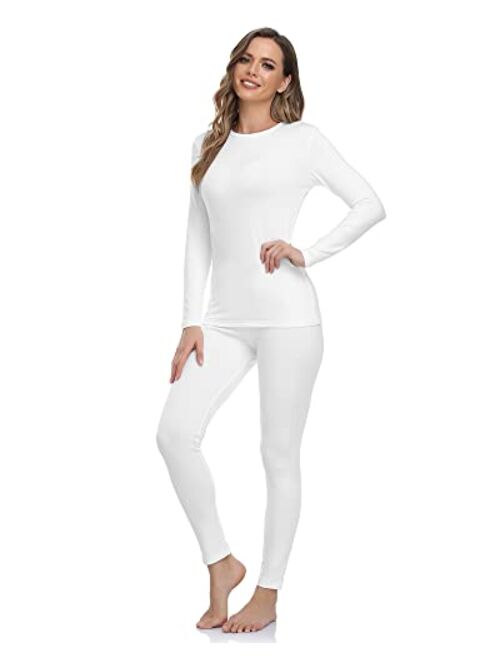 WEERTI Thermal Underwear for Women Long Johns Women with Fleece Lined, Base Layer Women Cold Weather Top Bottom