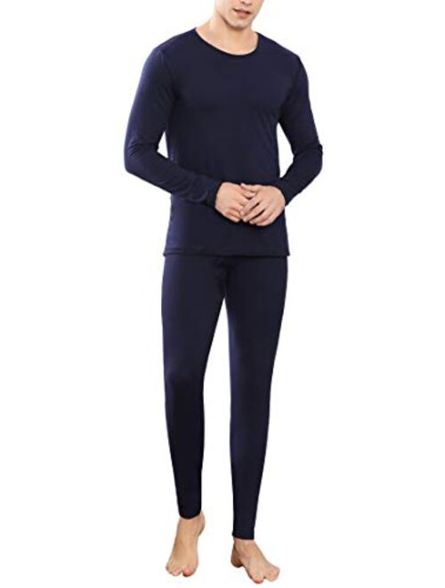 YIMANIE Men's Thermal Underwear Set Long Johns Ultra Soft Top and Bottom