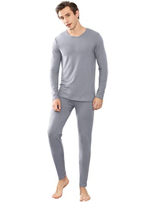 YIMANIE Men's Thermal Underwear Set Long Johns Ultra Soft Top and Bottom