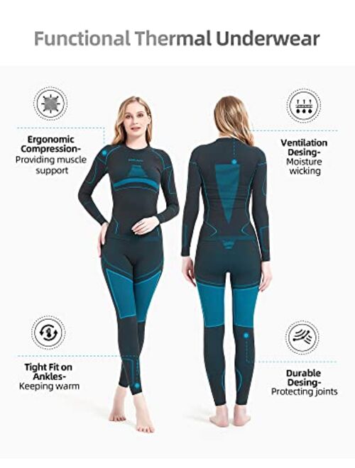 Thermal Underwear for Women Long Johns for Women, Base Layer Women Cold Weather