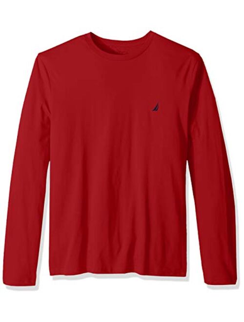 Nautica Men's Long Sleeve Solid Crew Neck T-Shirt