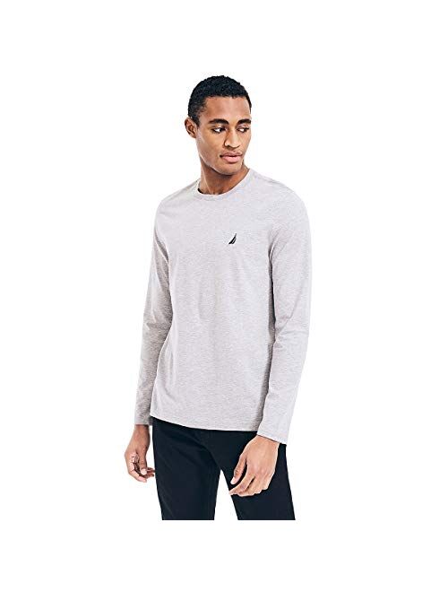 Nautica Men's Long Sleeve Solid Crew Neck T-Shirt