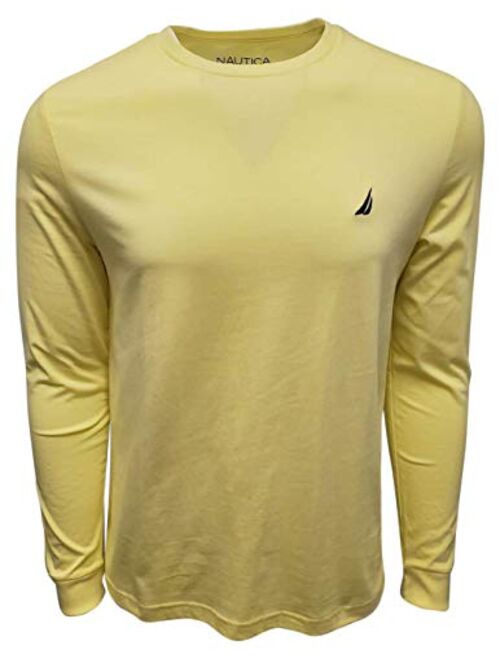 Nautica Men's Long Sleeve Solid Crew Neck T-Shirt