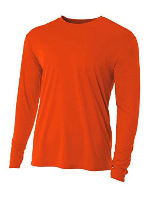 A4 Men's Cooling Performance Crew Long Sleeve Tee