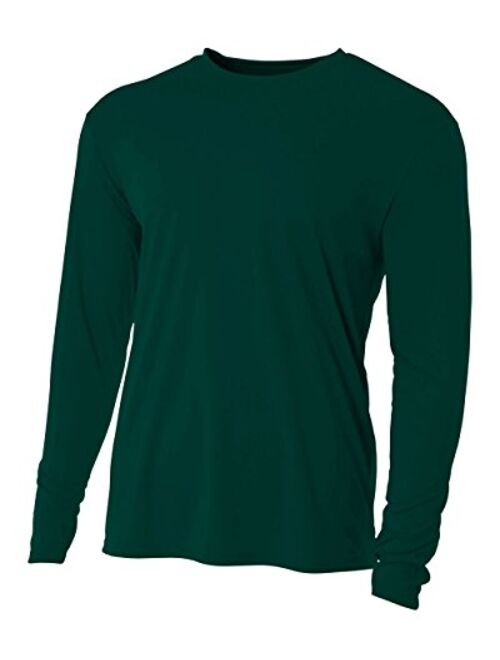 A4 Men's Cooling Performance Crew Long Sleeve Tee