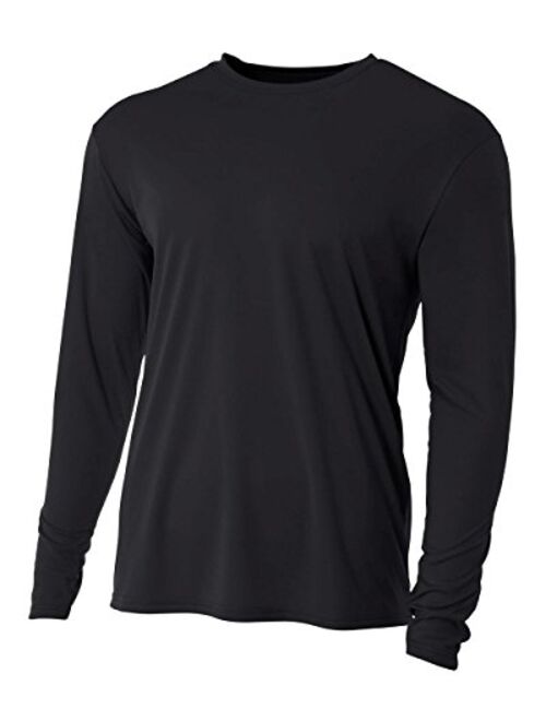 A4 Men's Cooling Performance Crew Long Sleeve Tee