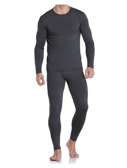 WEERTI Thermal Underwear for Men, Long Johns Base Layer Fleece Lined Top Bottom