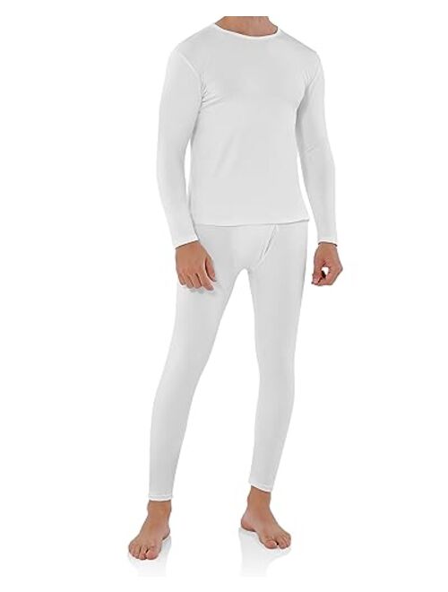 WEERTI Thermal Underwear for Men, Long Johns Base Layer Fleece Lined Top Bottom