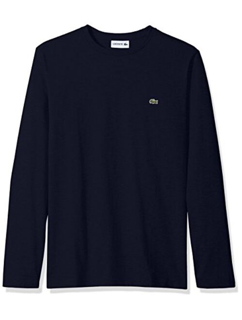 Lacoste Men's Long Sleeve Jersey Pima Regular Fit Crewneck T-Shirt