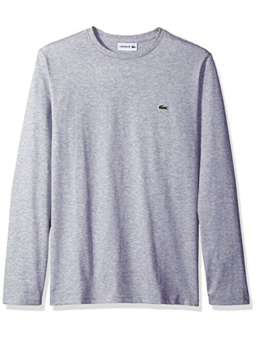 Lacoste Men's Long Sleeve Jersey Pima Regular Fit Crewneck T-Shirt