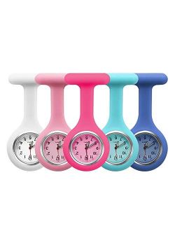 Groupcow 5pcs Silicone Nurses Watch (Practical Colour)