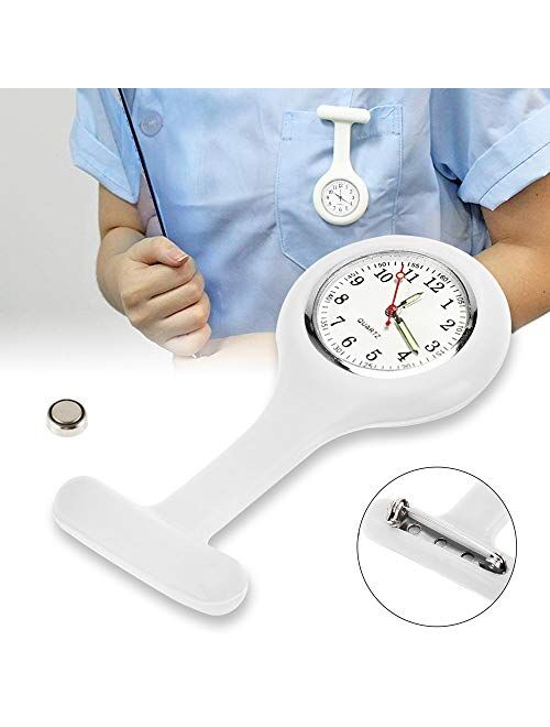 Groupcow 5pcs Silicone Nurses Watch (Practical Colour)