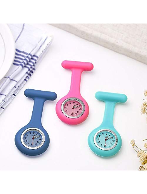 Groupcow 5pcs Silicone Nurses Watch (Practical Colour)