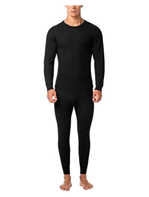 LAPASA Men's Thermal Underwear Long John Set Waffle Knit Base Layer Top and Bottom M60