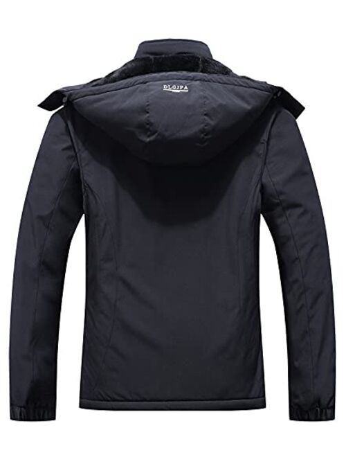 Buy DLGJPA Women's Mountain Waterproof Ski Jacket Hooded Windbreakers  Windproof Raincoat Winter Warm Snow Coat online