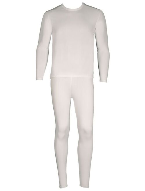 SLM ThermaTek Men's Microfiber Fleece Thermal Underwear Two Piece Long Johns Set