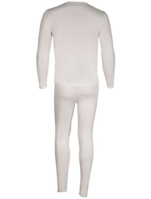 SLM ThermaTek Men's Microfiber Fleece Thermal Underwear Two Piece Long Johns Set