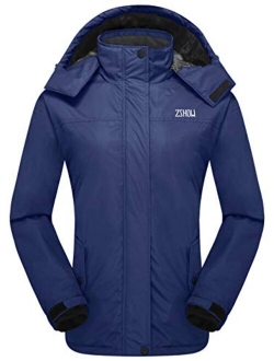 ZSHOW Women's Mountain Ski Jacket Waterproof Fleece Lined Winter Snow Coat