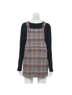 Juniors' SO Button-Strap Pinafore Dress